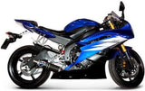 Tubo De Escape Con Homologación Acústica Round Carbono - Termignoni Compatible Con Yamaha Yzf-R6 (2006-2023)