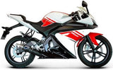 Sistema De Escape Completo Sin Homologación Acústica Round Carbono - Termignoni Compatible Con Yamaha Yzf-R 125 (2008-2013)