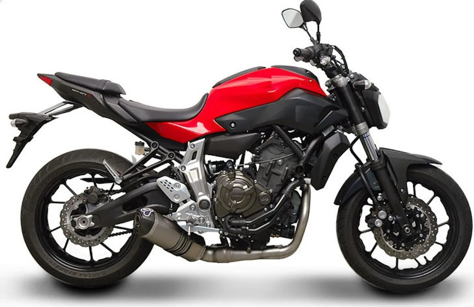 Sistema De Escape Completo Sin Homologación Acústica Relevance Titano Copa Carbono - Termignoni Compatible Con Yamaha Mt-07 (2014-2020)