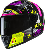 Casco Integral Para Moto Hjc Y10 Advanced Polycarbonate Mc3H Mika Talla 08 M