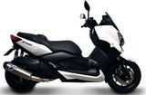 Tubo De Escape Sin Homologación Acústica Relevance Acero Inox Copa Carbono - Termignoni Compatible Con Yamaha X-Max 400 (2010-2020)