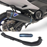 Sistema De Escape Completo Con Homologación Acústica Titano Negro Copa Carbono - Termignoni Compatible Con Yamaha Xp 560 T-Max Rc (2017-2023)