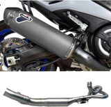 Sistema De Escape Completo Sin Homologación Acústica Titano Copa Carbono - Termignoni Compatible Con Yamaha Xp 560 T-Max Rc (2017-2023)
