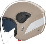 Casco Urban Commuting Para Moto Nolan N20-2 Visor Arena / Blanco Dolce Vita 350 Talla Xxl