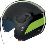 Casco Urban Commuting Para Moto Nolan N20-2 Visor Negro / Verde Impulso Dolce Vita 352 Talla Xl