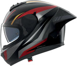 Casco Integral Speeding Para Moto Nolan N60-6 Sport Negro / Rojo / Antracita / Oro Lesmo 353 Talla Xxs