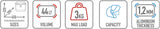 Monolock Alpina Black Aluminium Top Case - 44 Lt Alpina Aluminium - Givi Compatible With Yamaha N-Max 125 (2025)