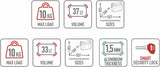 Monokey Cam-Side Trekker Outback Evo Smart Anodized Aluminium Side Cases + Locks - 70 Lt Trekker Outback Evo Smart Anodized Aluminium - Givi Compatible With Triumph Tiger 1200 Gt Explorer (2022-2024)