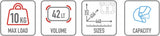 Monokey Trekker Outback Evo Smart Anodized Aluminium Top Case - 42 Lt Trekker Outback Evo Smart Anodized Aluminium - Givi Compatible With Niu Nqix 500 (2025)