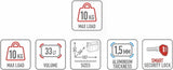 Maletas Laterales Monokey Cam-Side Trekker Outback Evo Smart Aluminio Negro + Cerradura 77 Lt Trekker Outback Evo Smart Aluminio - Givi Compatible Con Ktm 790 Adventure R (2019-2020)