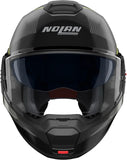 Casco Modular Travelling Para Moto Nolan N120-1 Gris Lava / Negro / Verde Impulso Ciclone 362 Talla L