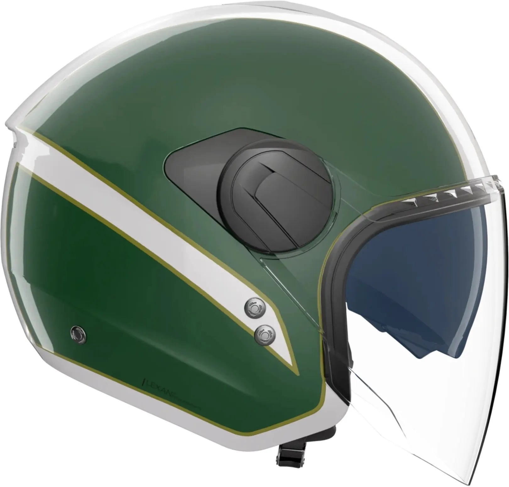 Casco Urban Commuting Para Moto Nolan N20-2 Visor Blanco / Verde / Rojo Tricolore 346 Talla Xxs
