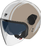 Casco Urban Commuting Para Moto Nolan N20-2 Visor Arena / Blanco Dolce Vita 350 Talla Xxl