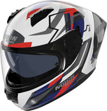 Full-Face Speeding Motorcycle Helmet Nolan N60-6 Sport White / Blue / Red Corsa 355 Size Xs
